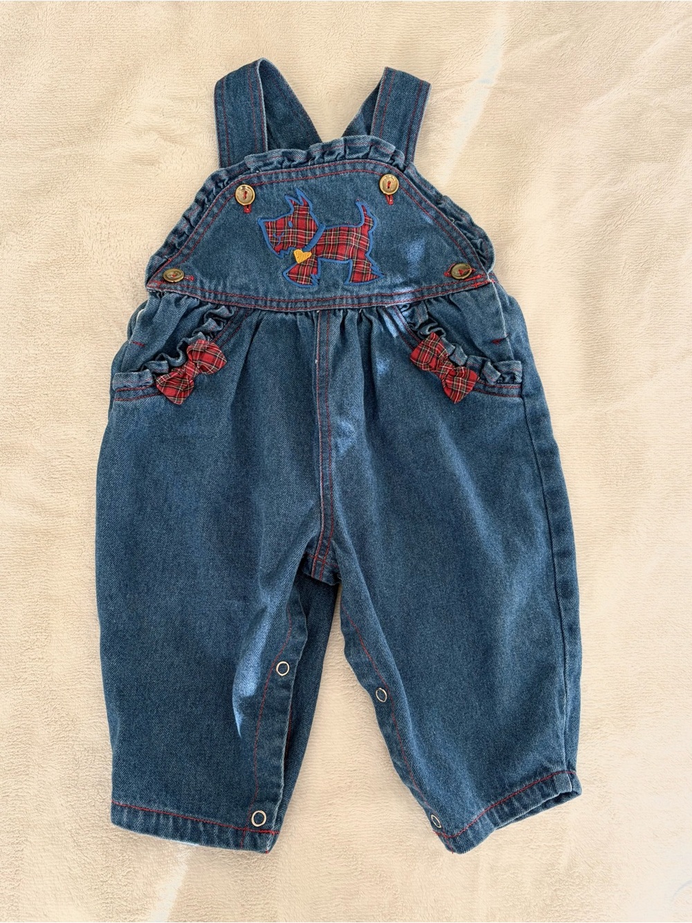 VINTAGE BABY GIRL OVERALLS